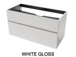 Meuble sous-vasque, finition bois ou couleurs, deux tiroirs à onglet, Largeur 60, 70, 80, 100, 120 et 140 cm, Profondeur 45 cm, Hauteur 55 cm, Stock disponible, LIVRAISON OFFERTE